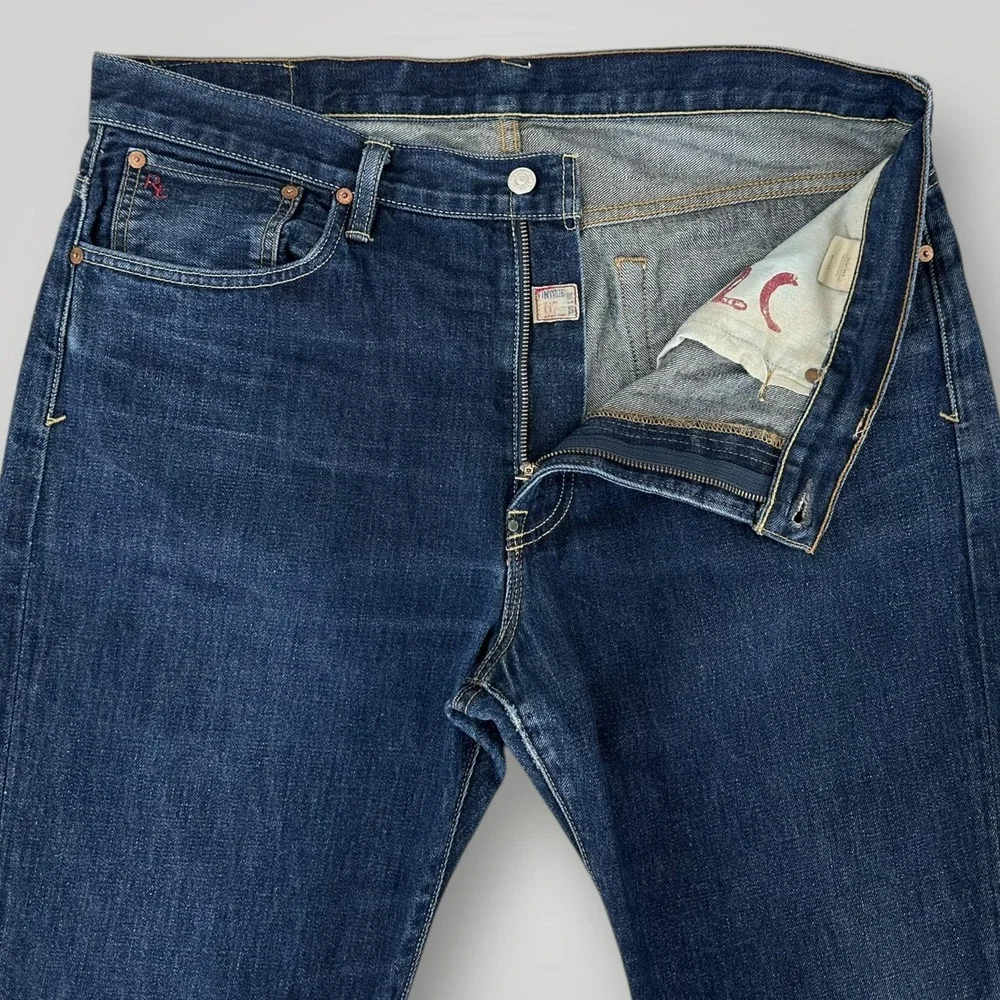 Polo Ralph Lauren‎ 067 Jeans Mens 40x30 Blue Vintage Straight Authentic Denim